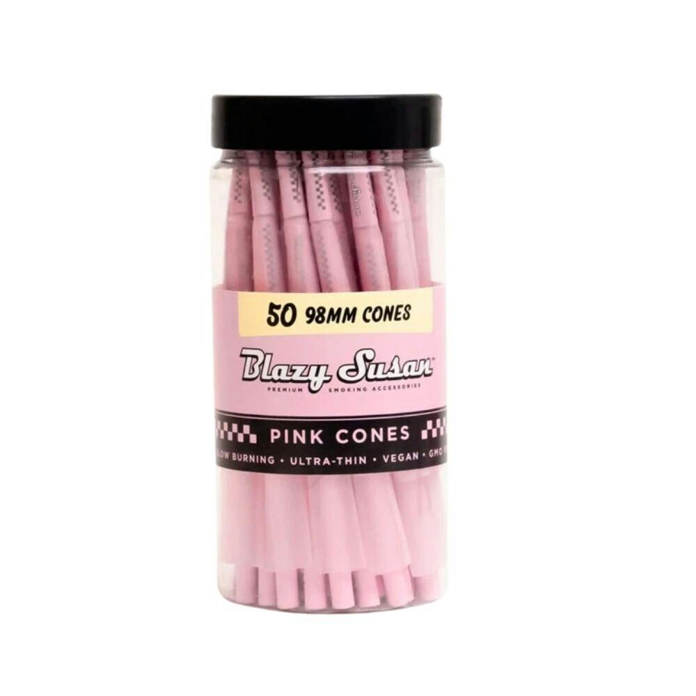 Blazy Susan - Pink 98mm Cones - 50pk