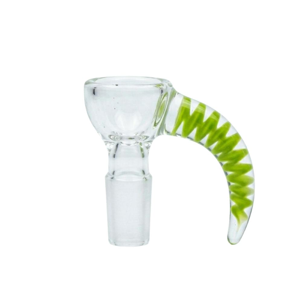 Glass Bowl - 14mm Spiral Horn Bowl - Various Colours