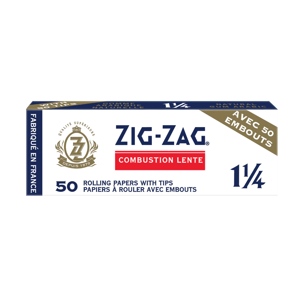 Zig Zag 1 1/4 White Rolling Papers & Tips
