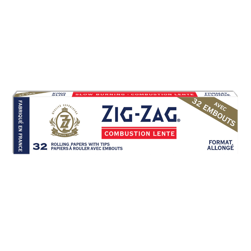 Zig Zag King Size White Rolling Papers & Tips