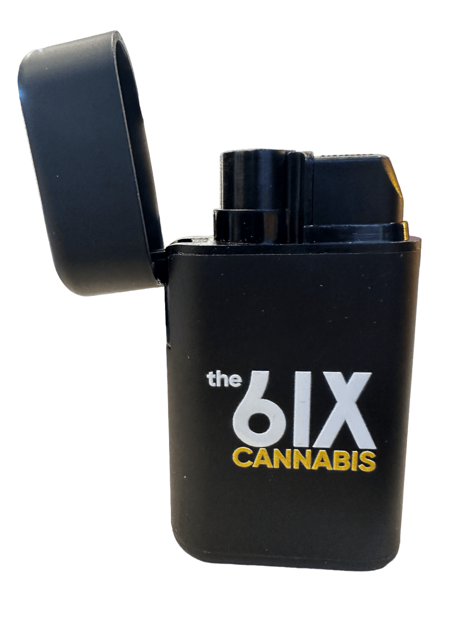 the 6IX Refillable jet blue flame lighter