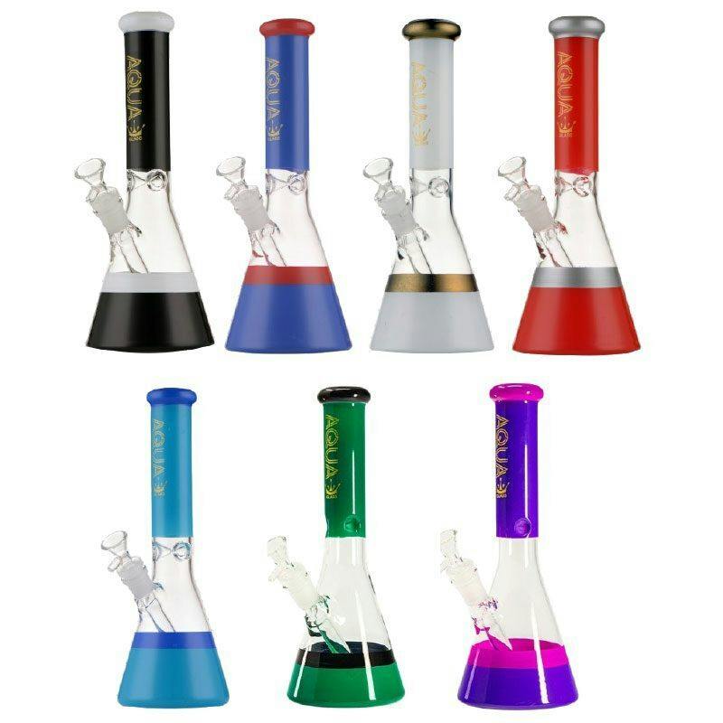 12″ Aqua Glass bong with Bowl – Assorted