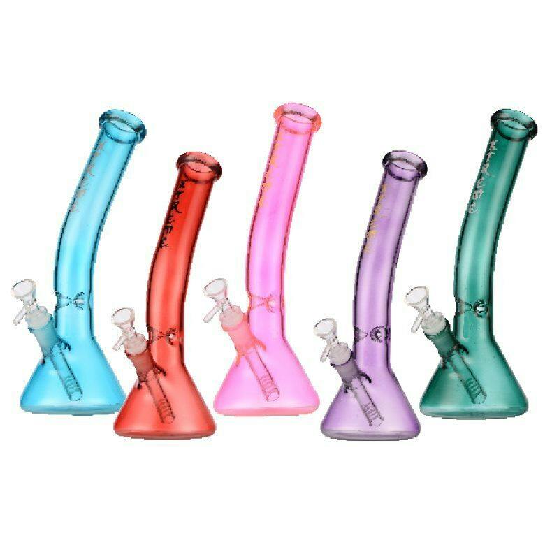 12″ Xtreme Curve Neck Glass Bong -Assorted
