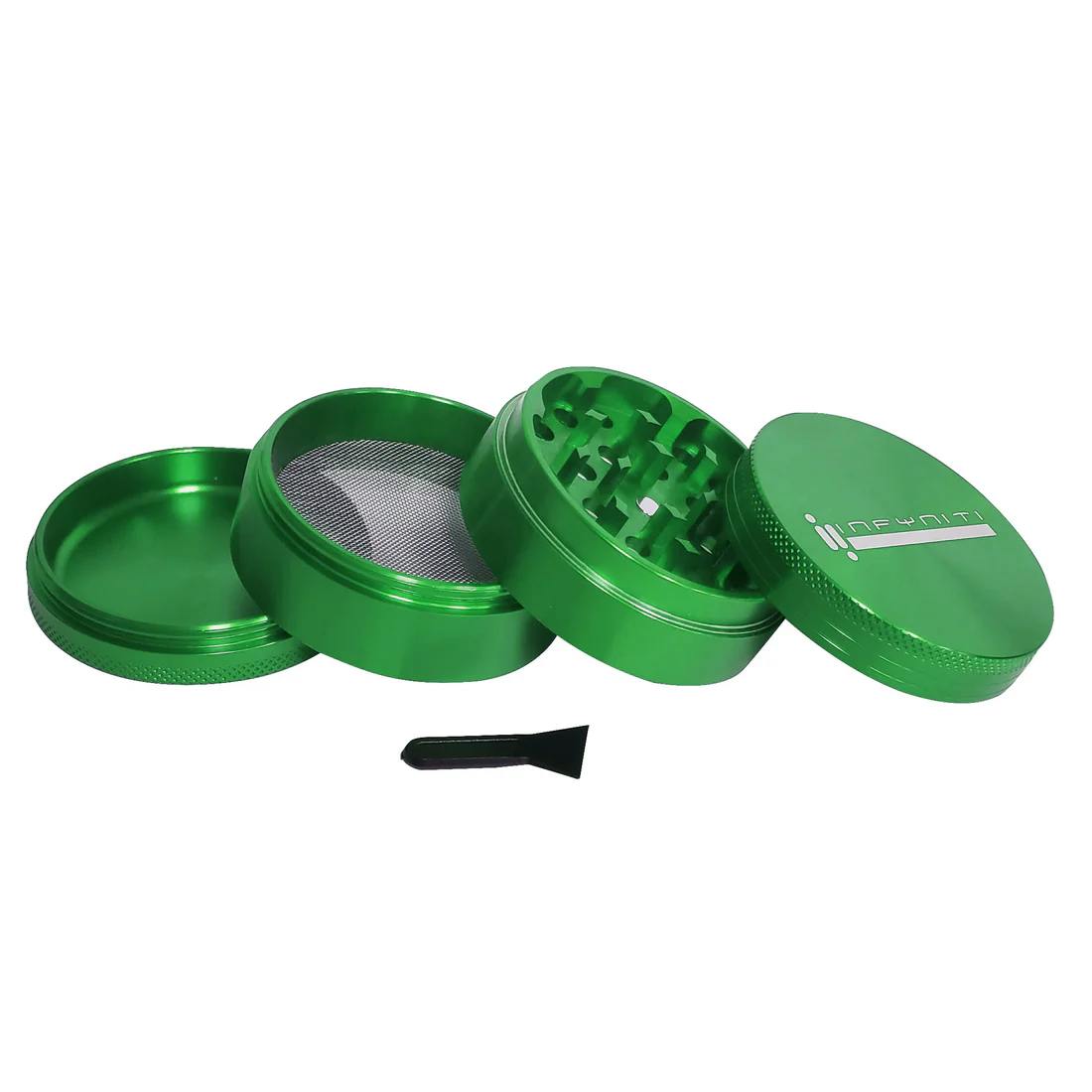 Infyniti Aluminium Grinder 63mm 4 pcs - Green
