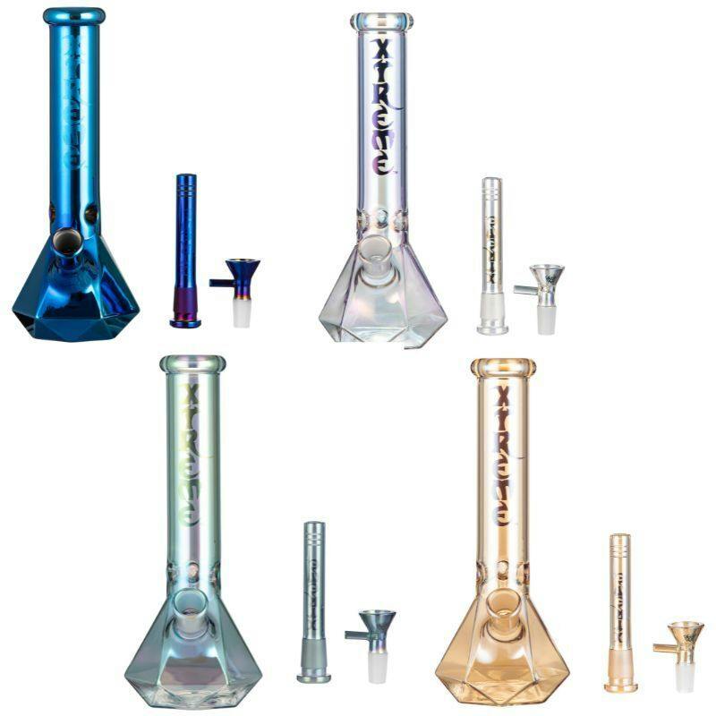 10″ Xtreme Metallic Terminator Beaker Glass Bong