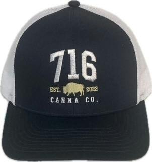Poly/Cotton Trucker Mesh Cap | 716 Canna Co. |BLUE