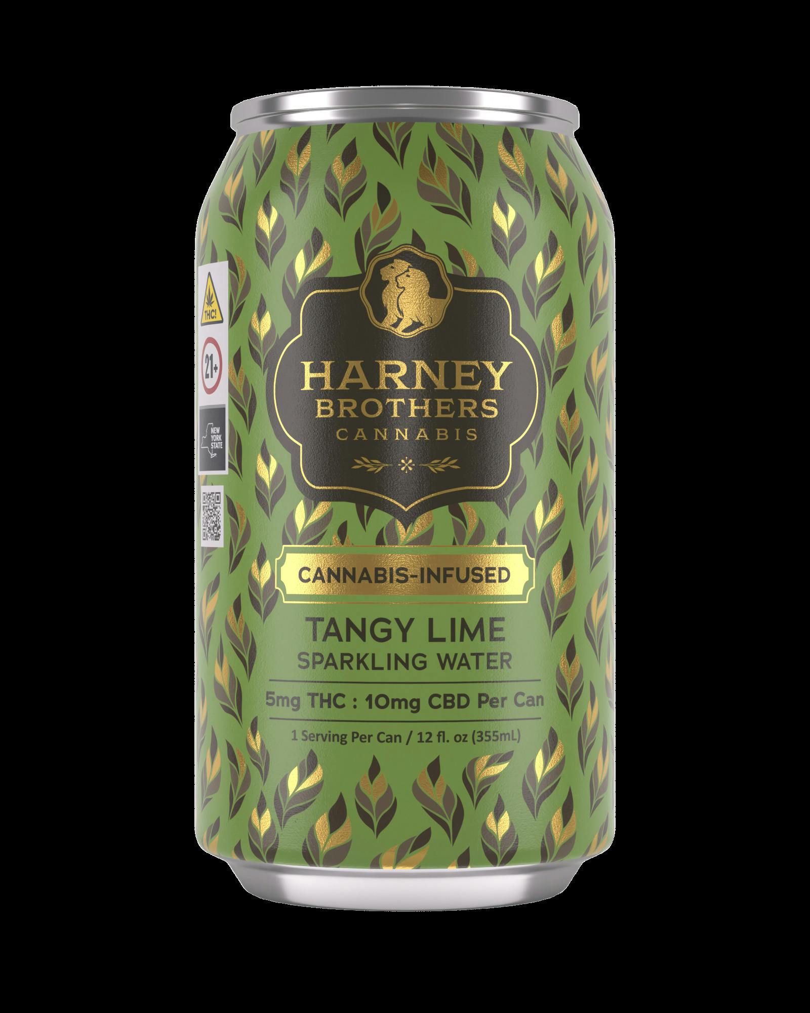 Harney Brothers | Tangy Lime Sparkling Water | 12 oz Can