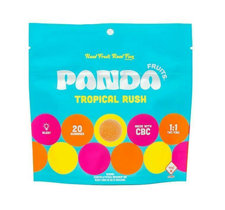 1:1 THC/CBC Tropical Rush Gummies 20pk