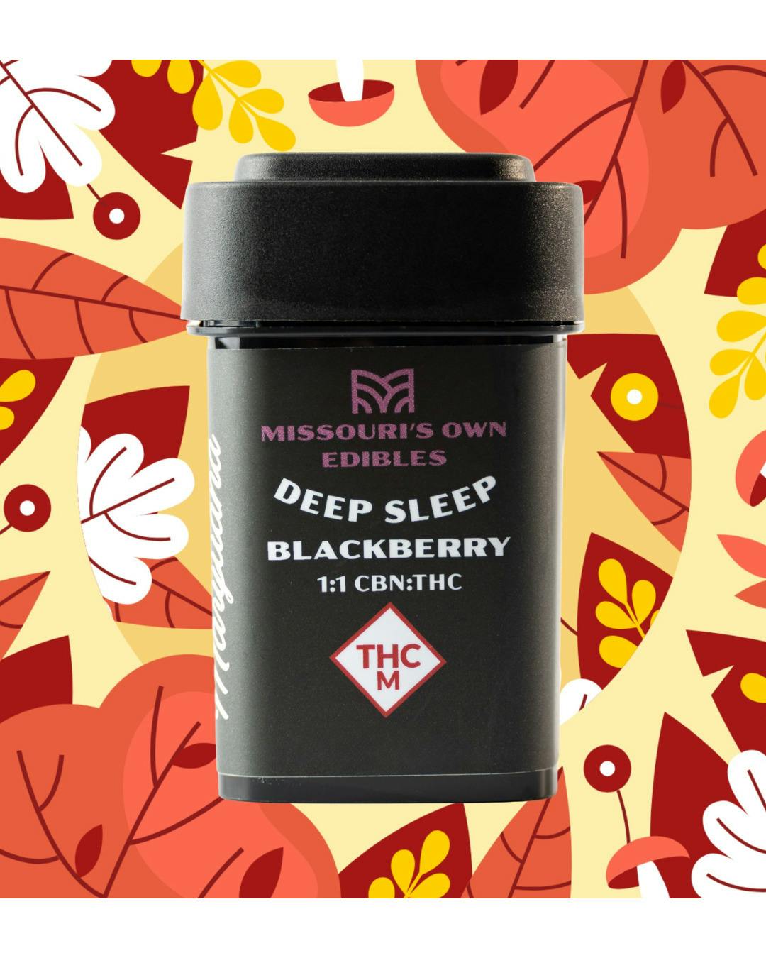 1:1 THC:CBN Deep Sleep Blackberry Gummies 10pk