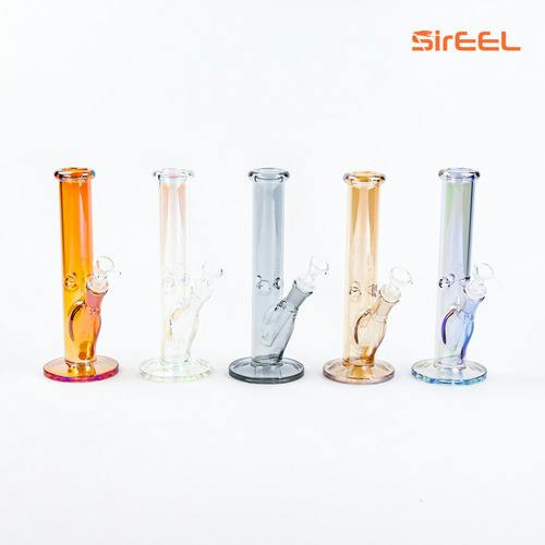 SirEEL - 10" Iridized Illusion Bong with Flower Bowl, Assorted Colors May Vary