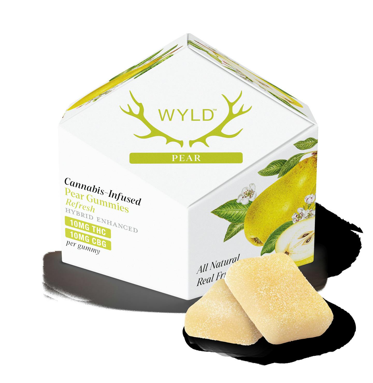 Gummies | WYLD | Pear | Hybrid | 1:1 | 10pk