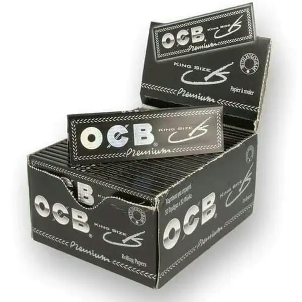 OCB - PREMIUM BLACK KING SIZE ROLLING PAPERS -50CT