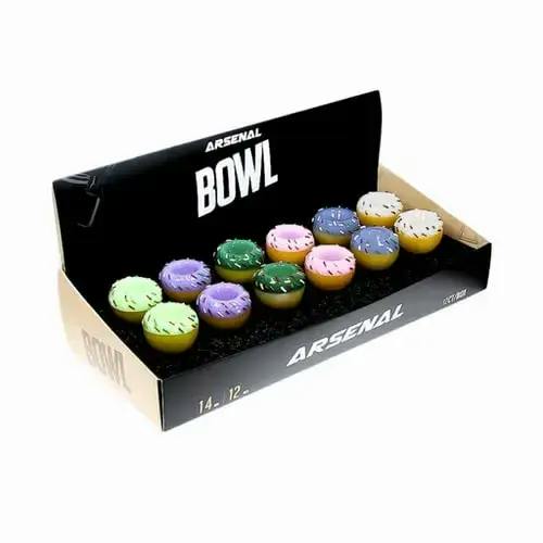 14mm Sprinkle Donut Glass Bowl-Assorted