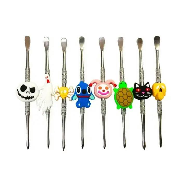 Cartoon 4.7" Metal+Silicone Dabber