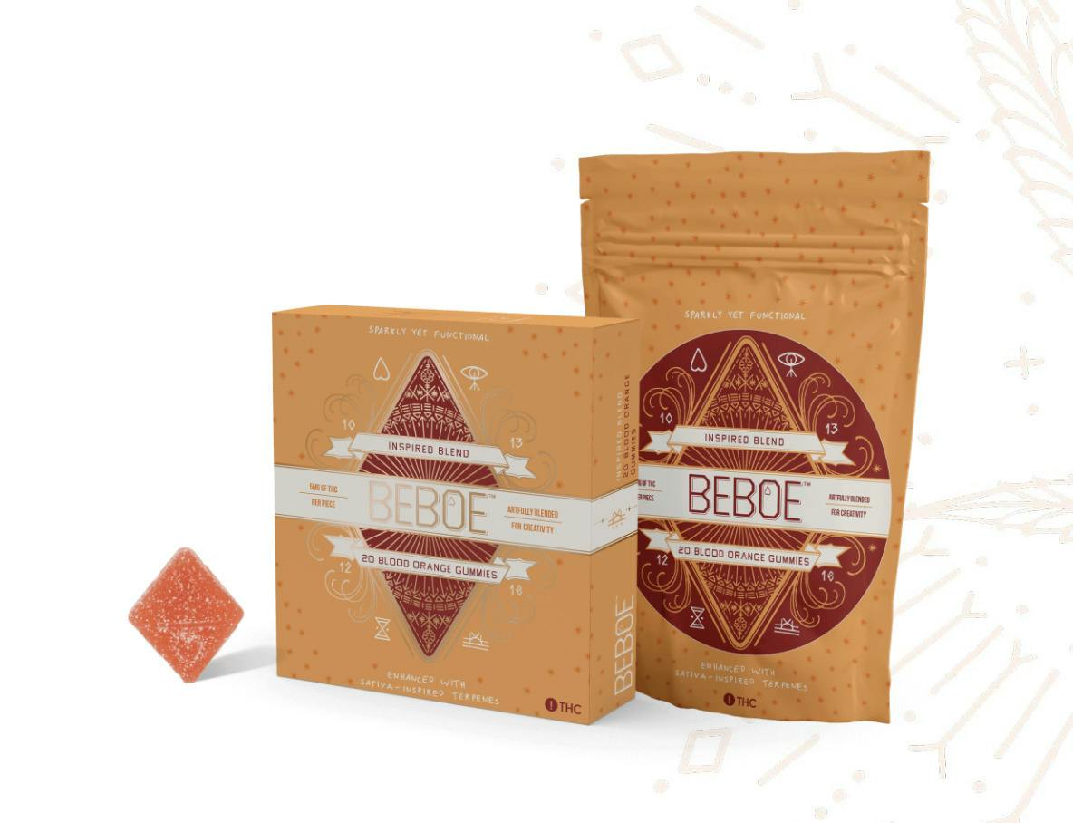 BEBOE INSPIRED BLOOD ORANGE 20PK GUMMIES 100MG