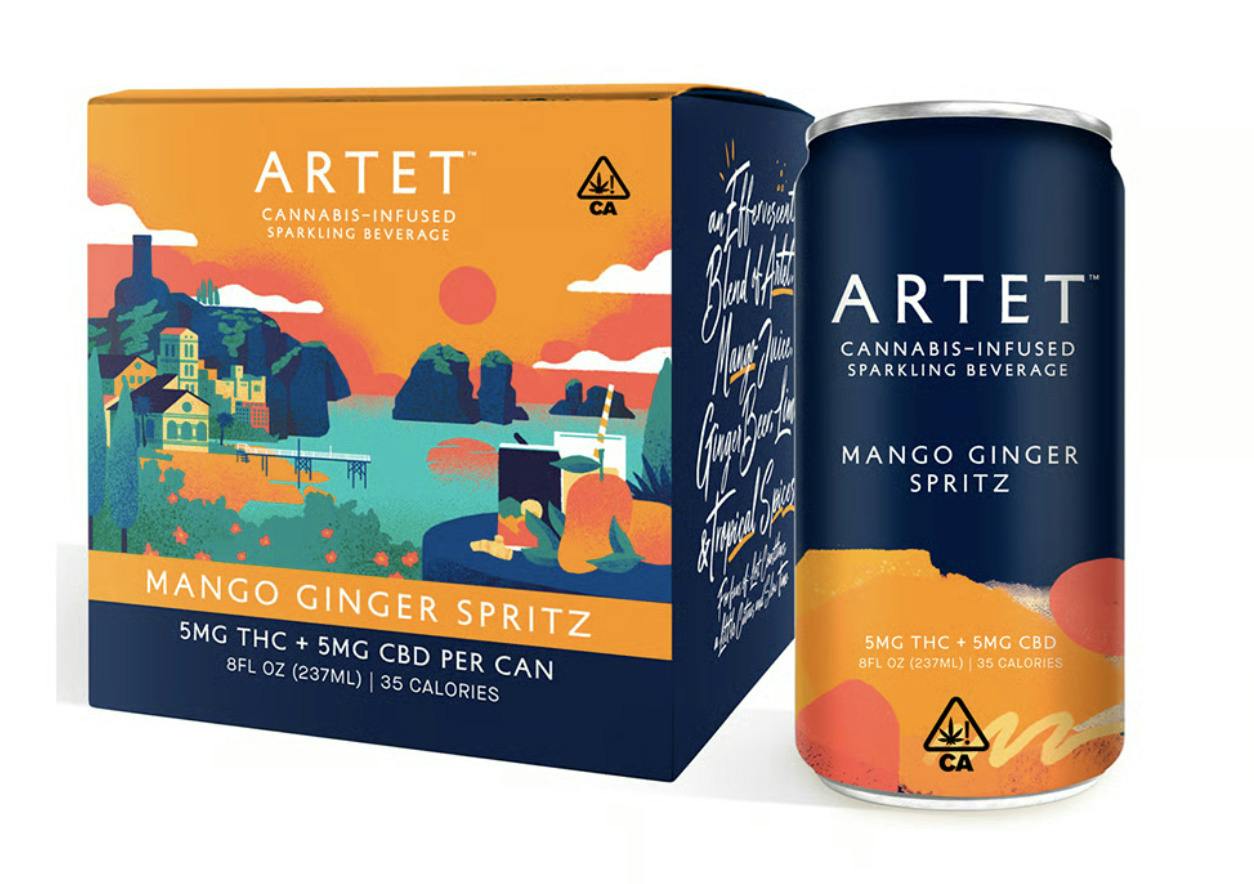 ARTET MANGO GINGER SPRITZ 4PK DRINKS 100MG