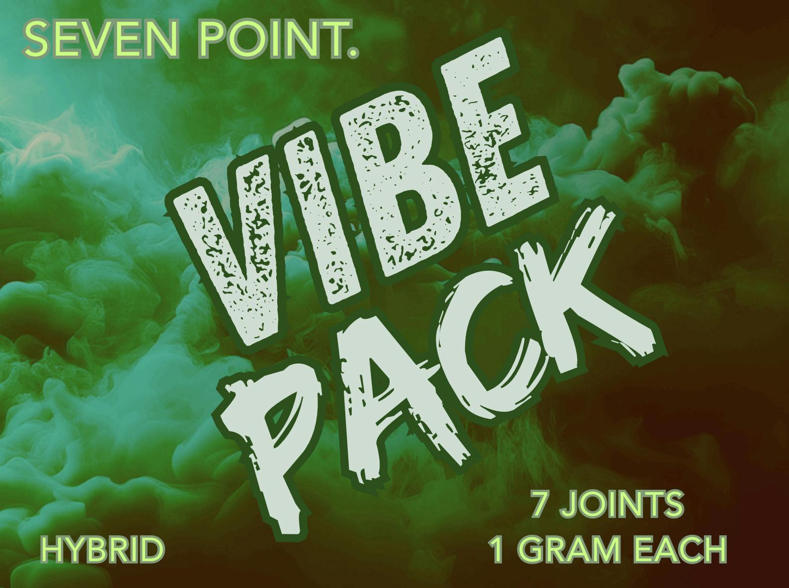 SEVEN POINT. VIBE PACK 7CT PRE-ROLLS 7G
