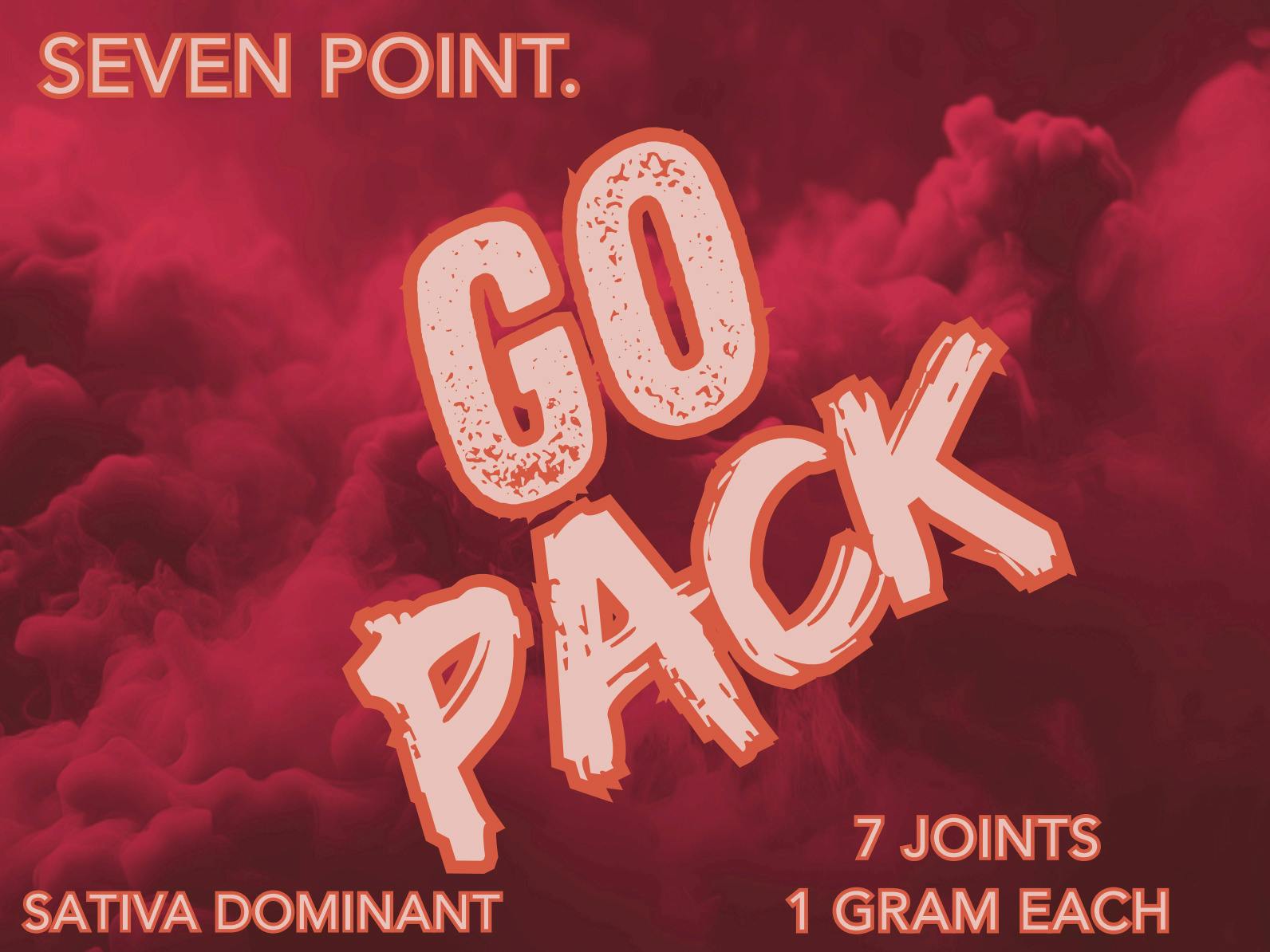 SEVEN POINT. GO PACK 7CT PRE-ROLLS 7G