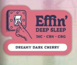 EFFIN' DEEP SLEEP DREAMY DARK CHERRY 14:1:1 THC:CBN:CBG DISPOSABLE 1G