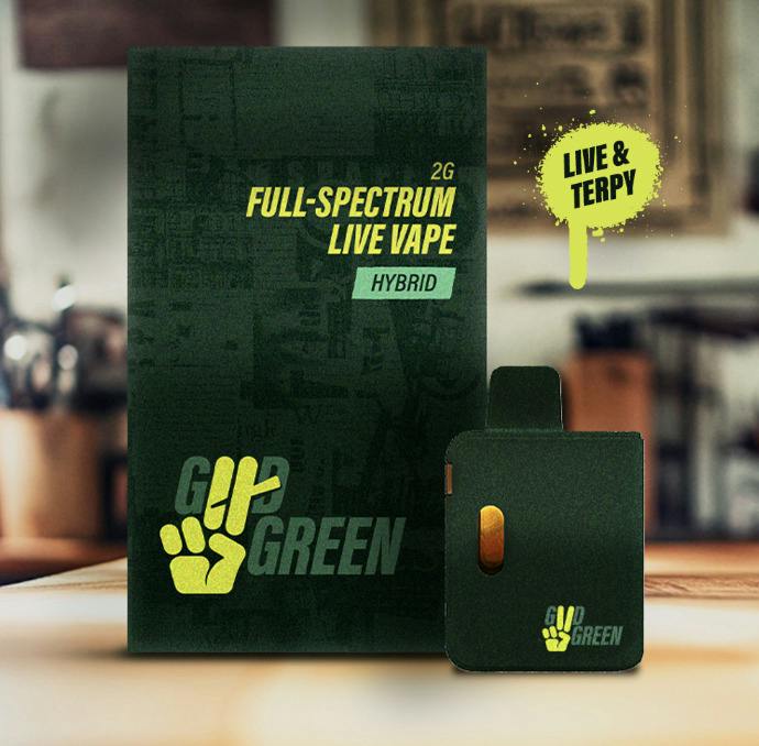 GOOD GREEN GRINCH MINTS LIVE DISPOSABLE 2G