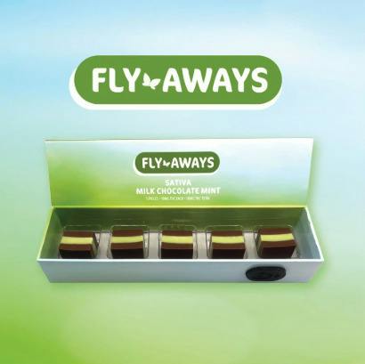 ZOI FLY-AWAYS 5PK MILK CHOCOLATE MINT 50MG