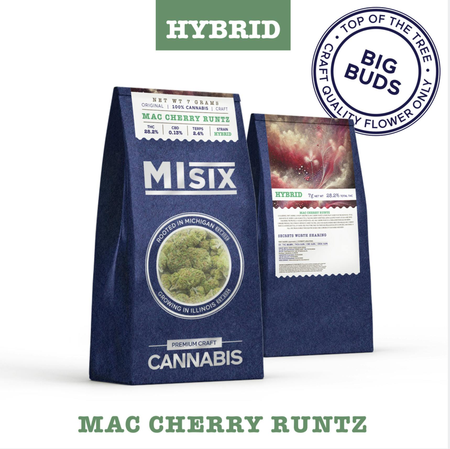 MISIX MAC CHERRY RUNTZ POPCORN 14G