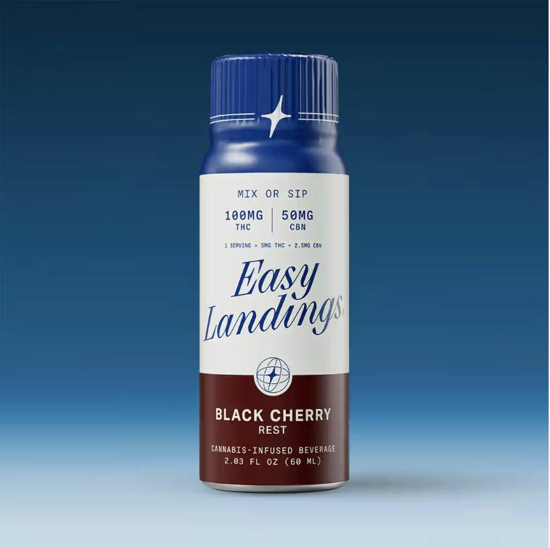 EASY LANDINGS BLACK CHERRY REST 1:2 CBN:THC SHOT 100MG