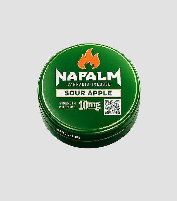 NAPALM SOUR GREEN APPLE 10PK GUMMIES 100MG