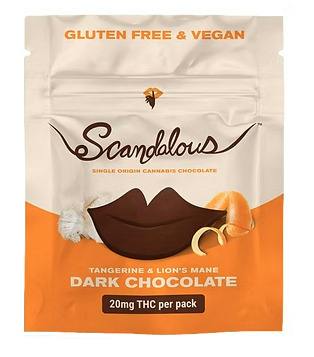 SCANDALOUS LIONS MANE & TANGERINE 1PK DARK CHOCOLATE 20MG