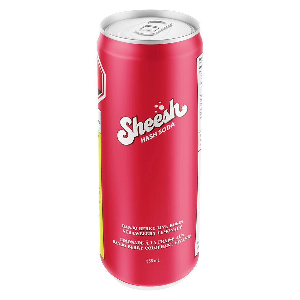 Sheesh Hash Sodas - Banjo Berry Live Rosin Strawberry Lemonade - Sativa - 355ml