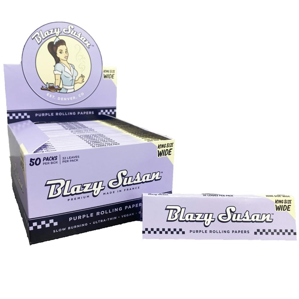 Blazy Susan Purple King Size Wide Rolling Papers