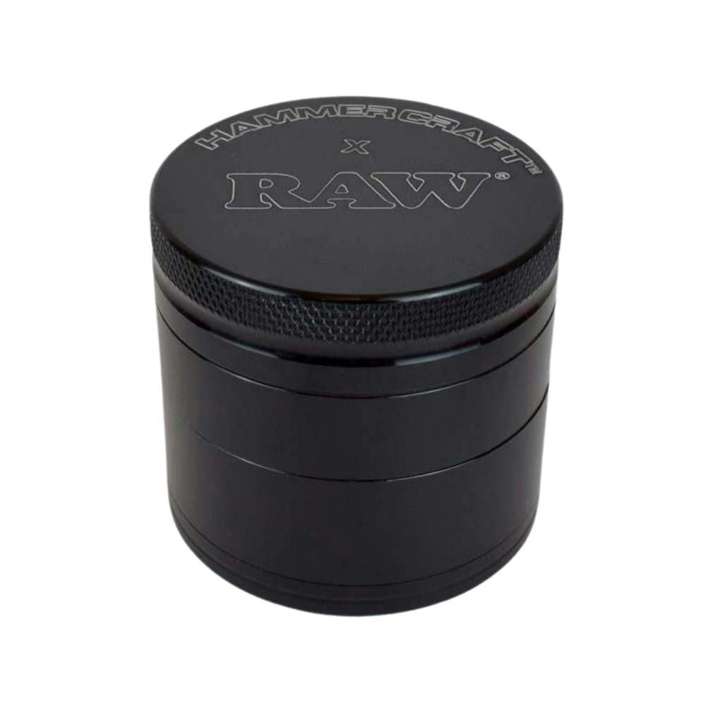 Raw Hammercraft Aluminum Grinder - 4pc 56mm (Black)