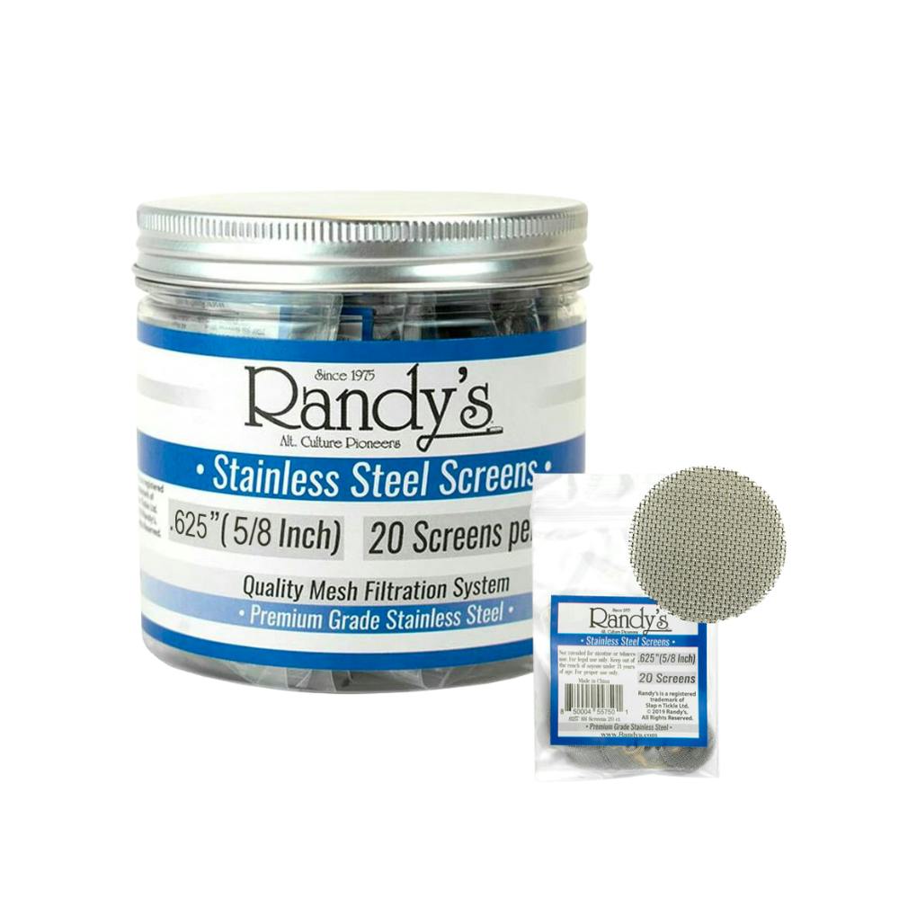 Randy's .625" Stainless Steel Screen (20 pack)