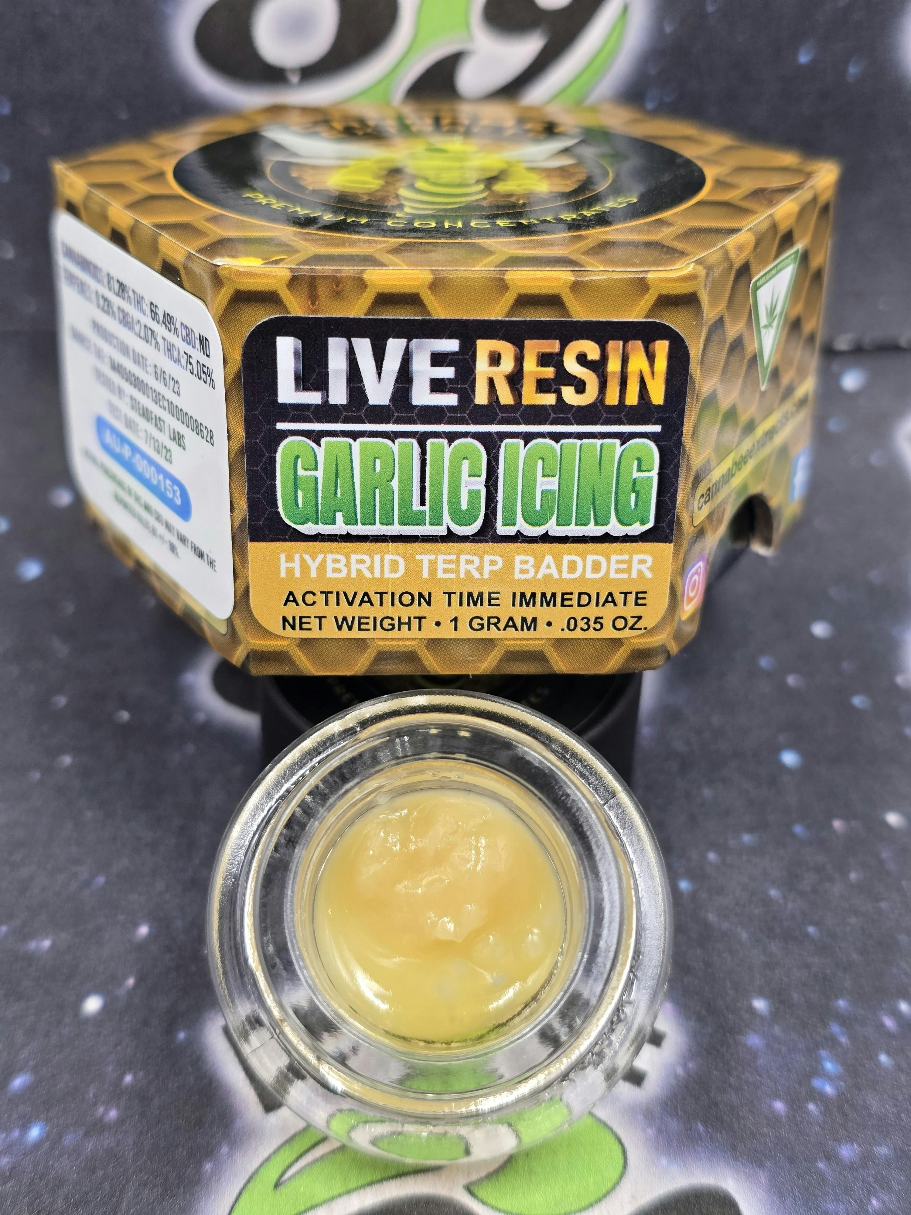 Cannabee Extracts | Garlic Icing | Live Resin