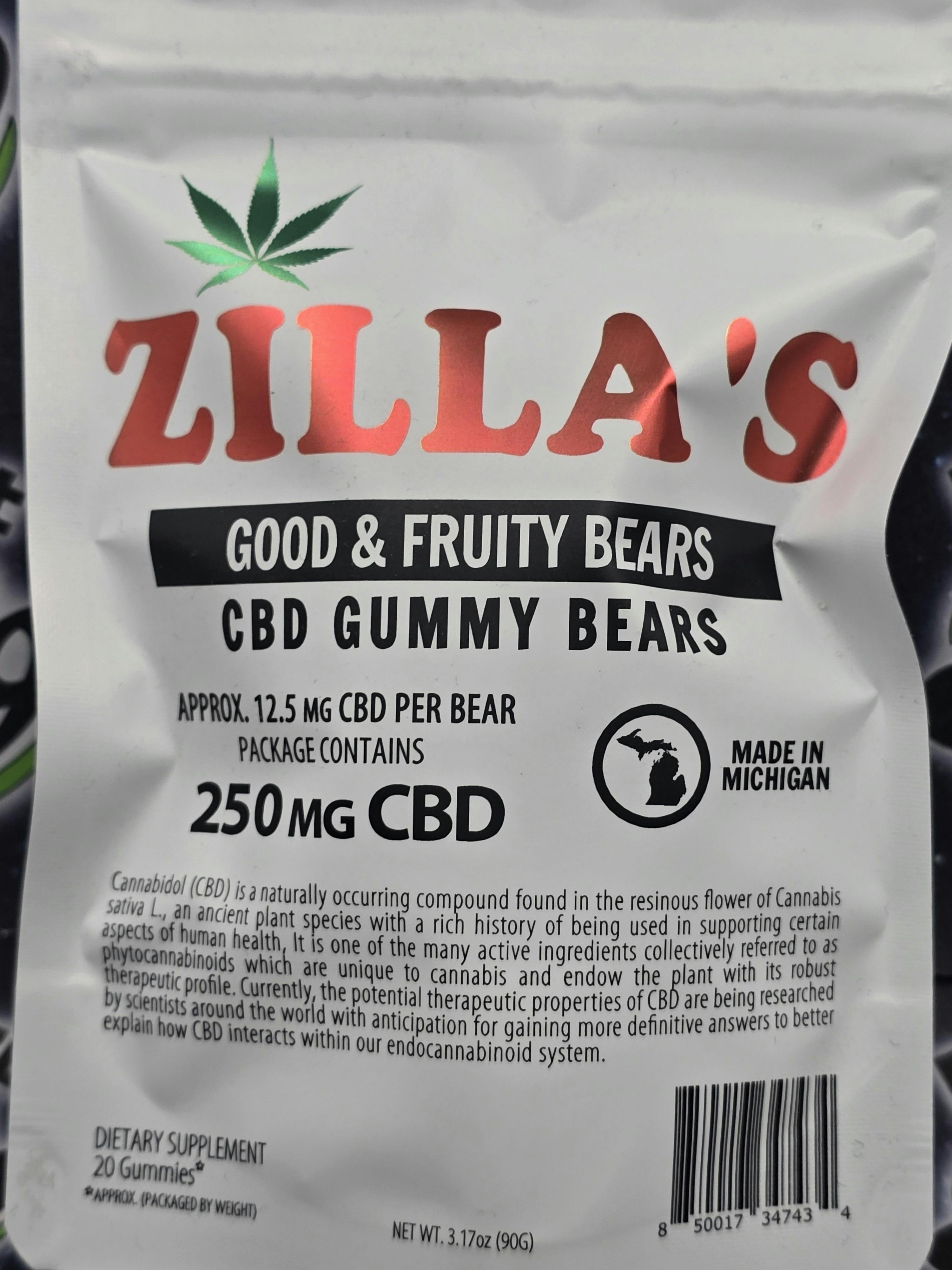 Zilla | Good & Fruity | 250mg CBD Gummy