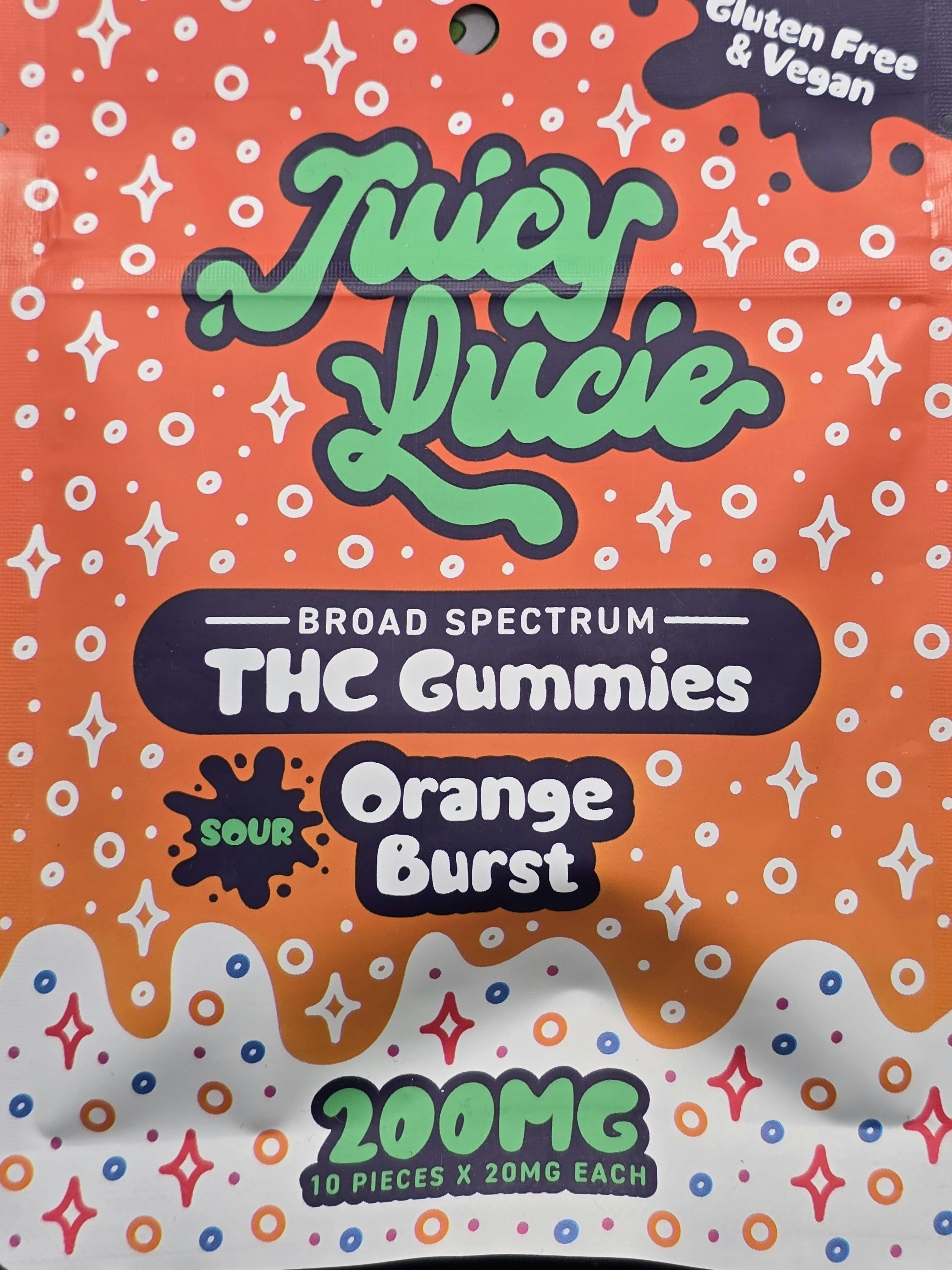 Juicy Lucie | Orange Burst | 200mg Gummies