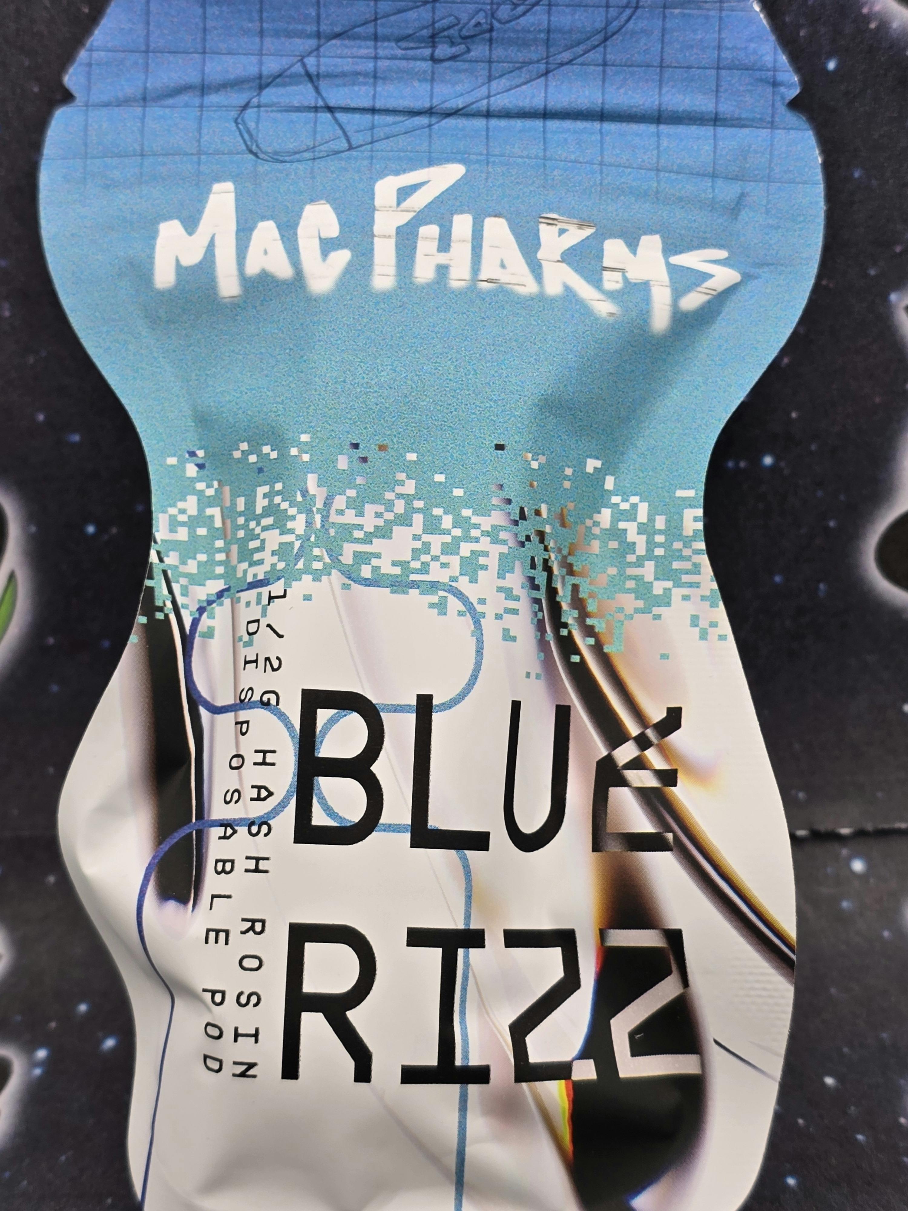 Mac Pharms | Blue Rizz | 1/2g Rosin Disposable