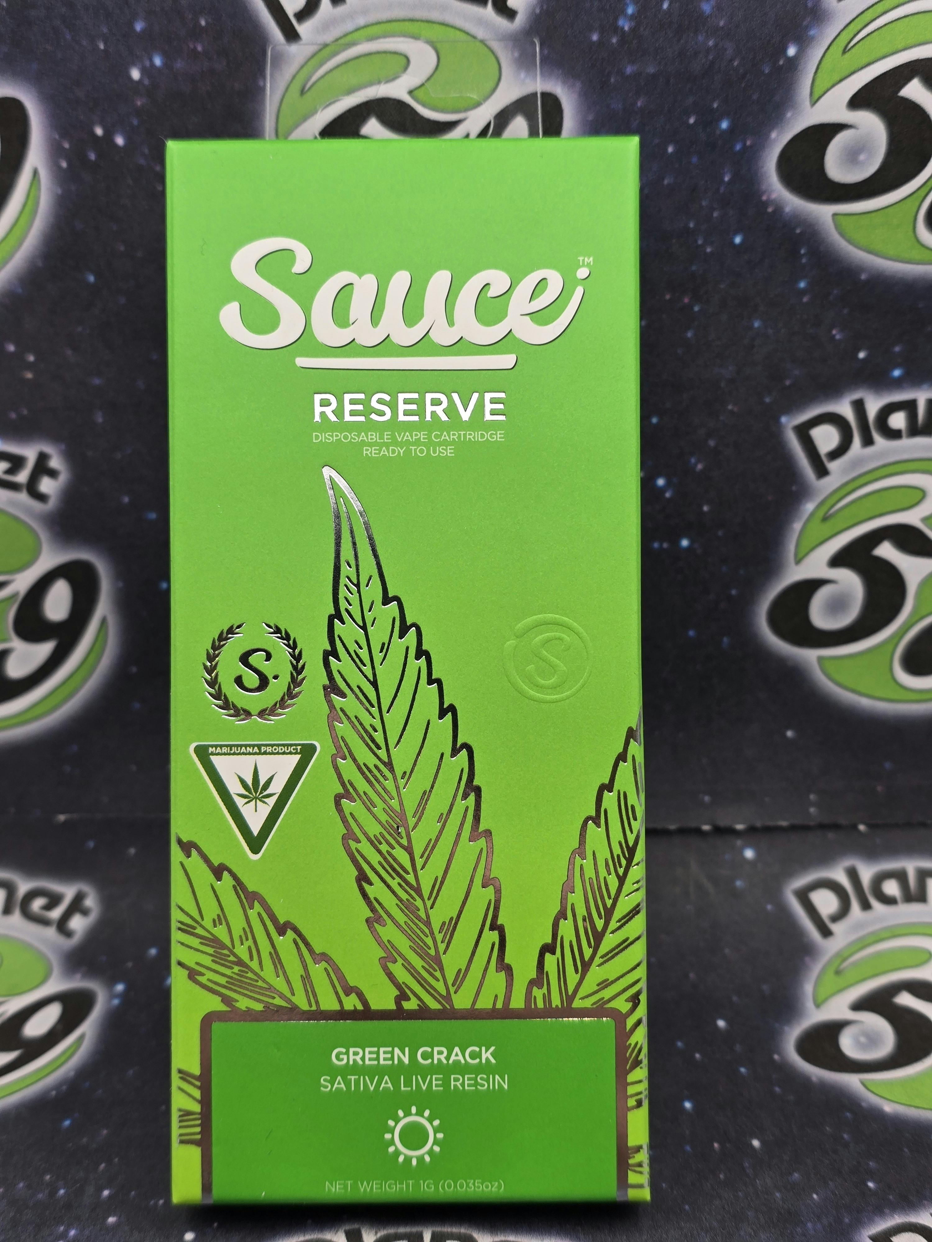 Sauce Reserve | Green Crack | 1g Live Resin Disposable
