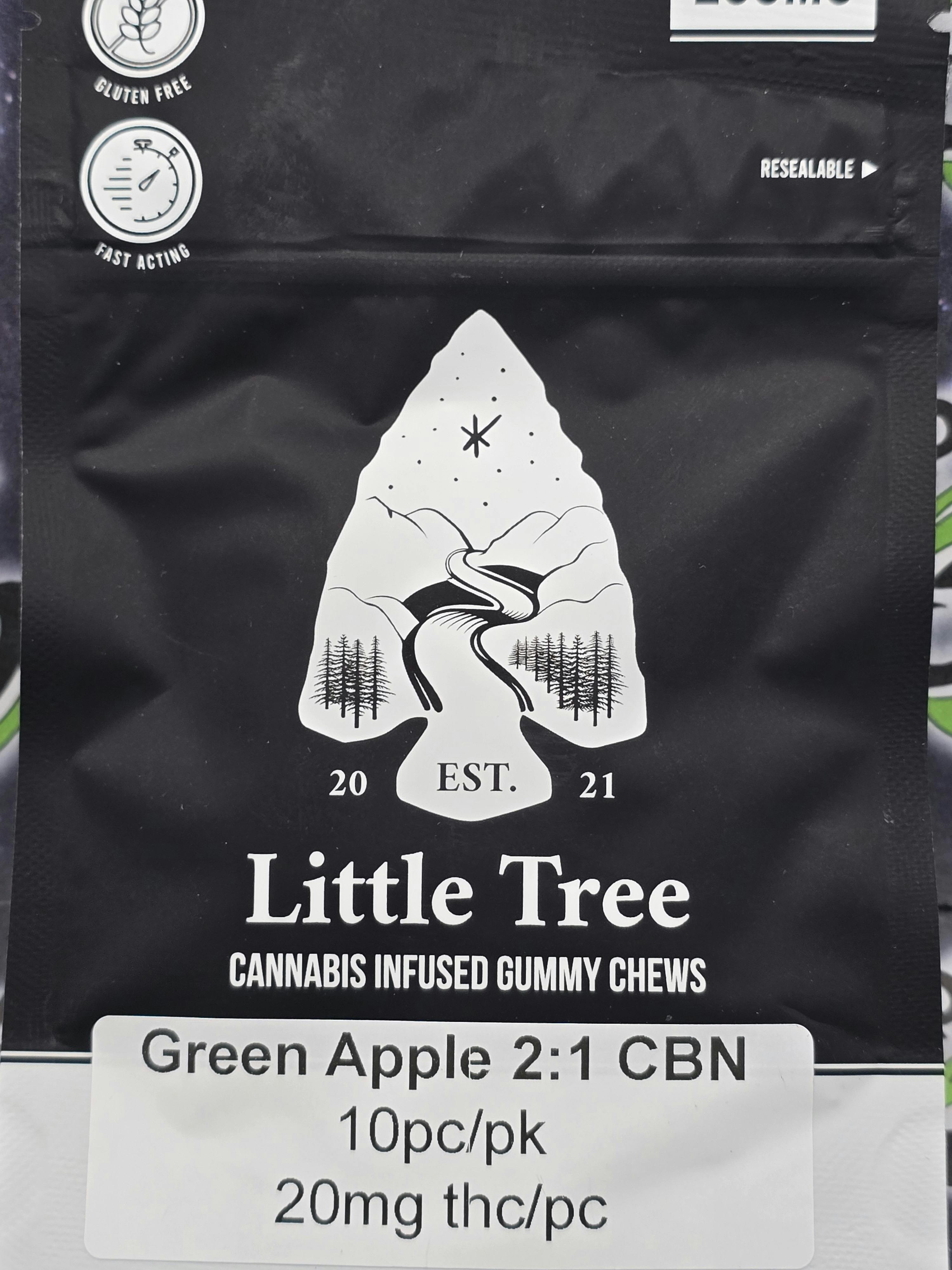 Little Trees | Green Apple | 2:1 200MG CBN Sleep Gummy