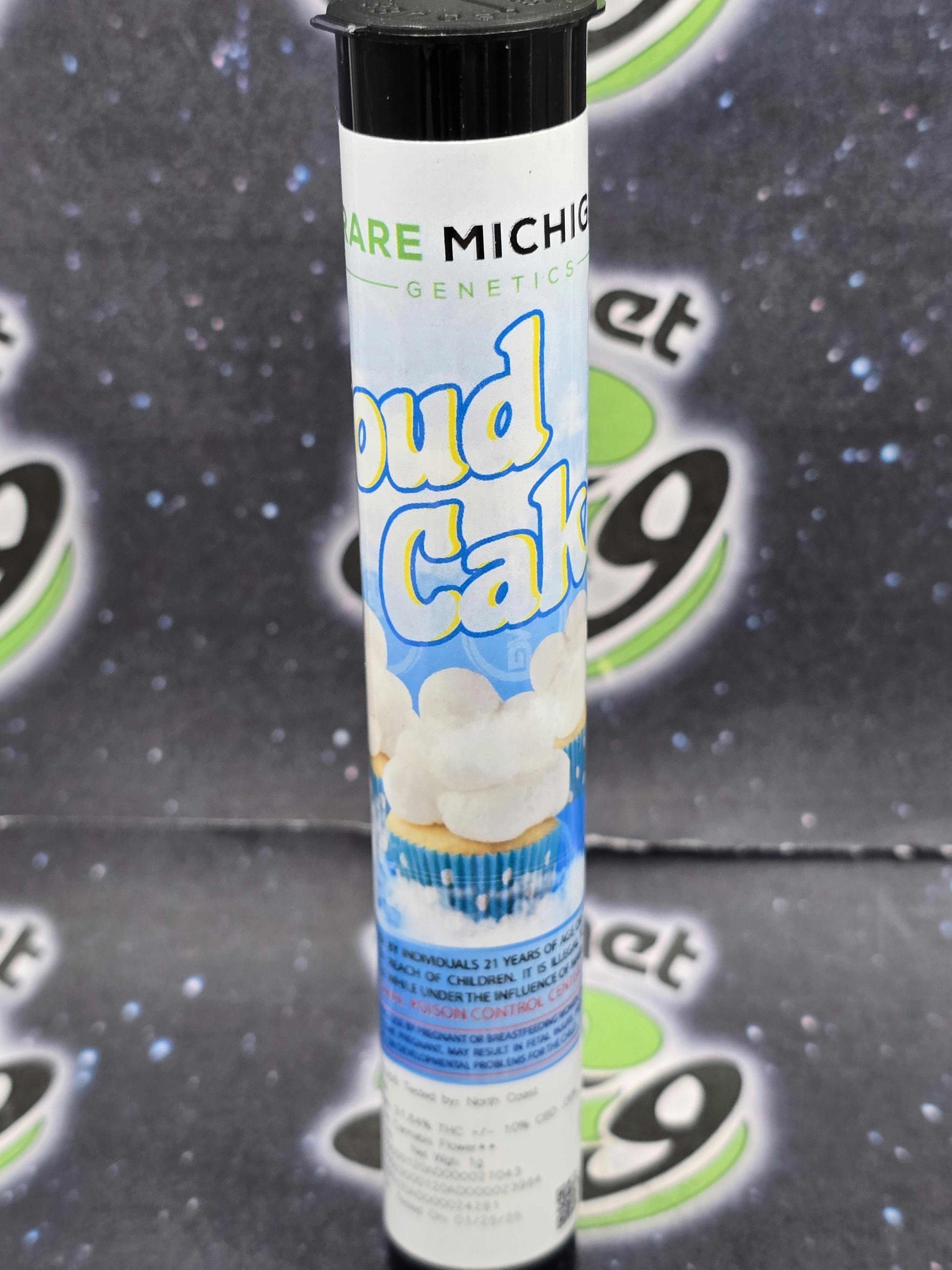 Rare Michigan Genetics | Cloud Cake | 1g Pre Roll