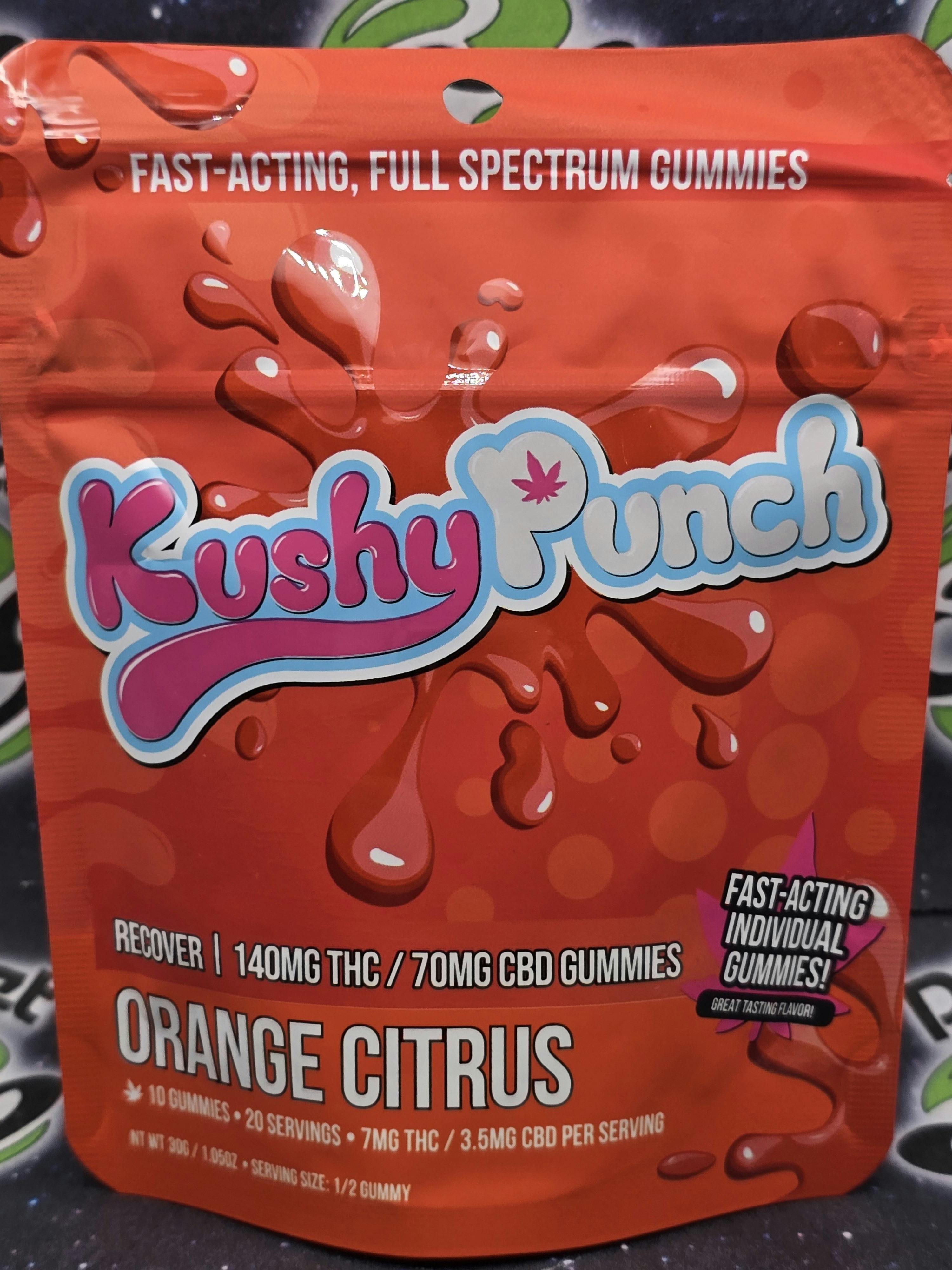 Kushy Punch | Orange Citrus | 200mg Fast Acting Gummies