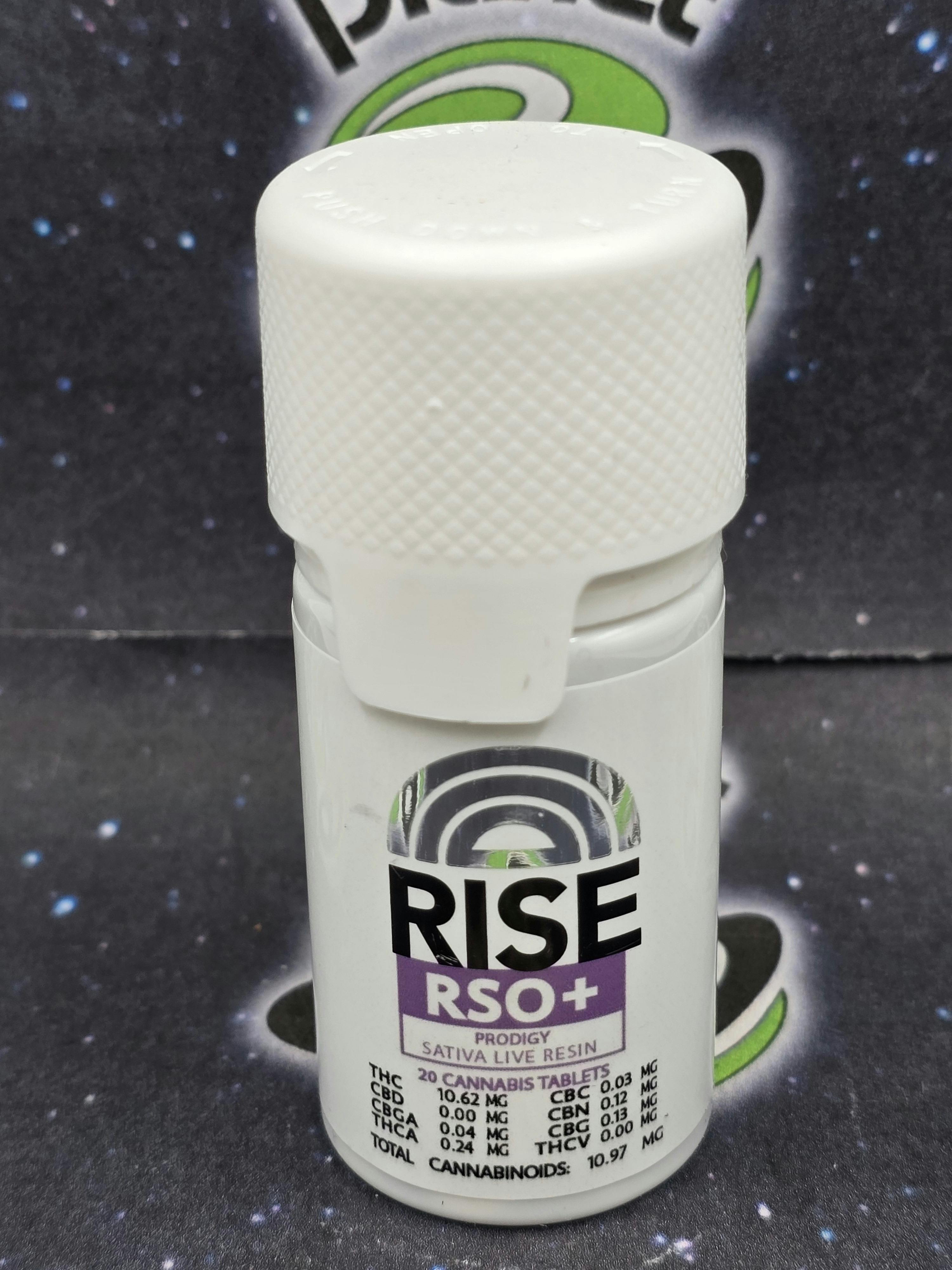 RISE | Prodigy | 200MG RSO Tablets + Live Resin