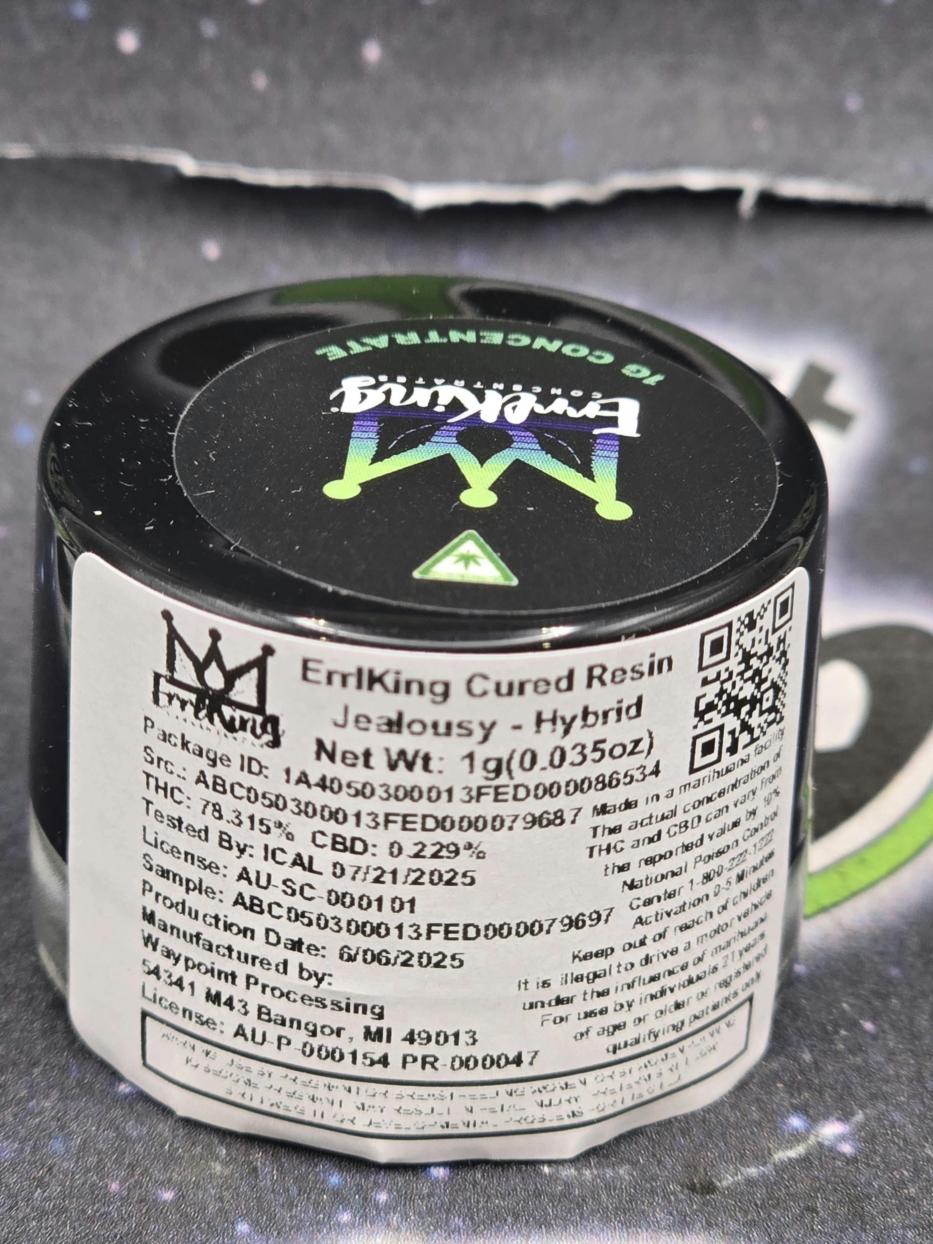 Errl King | Lemon Sugar | 1g Cured Resin