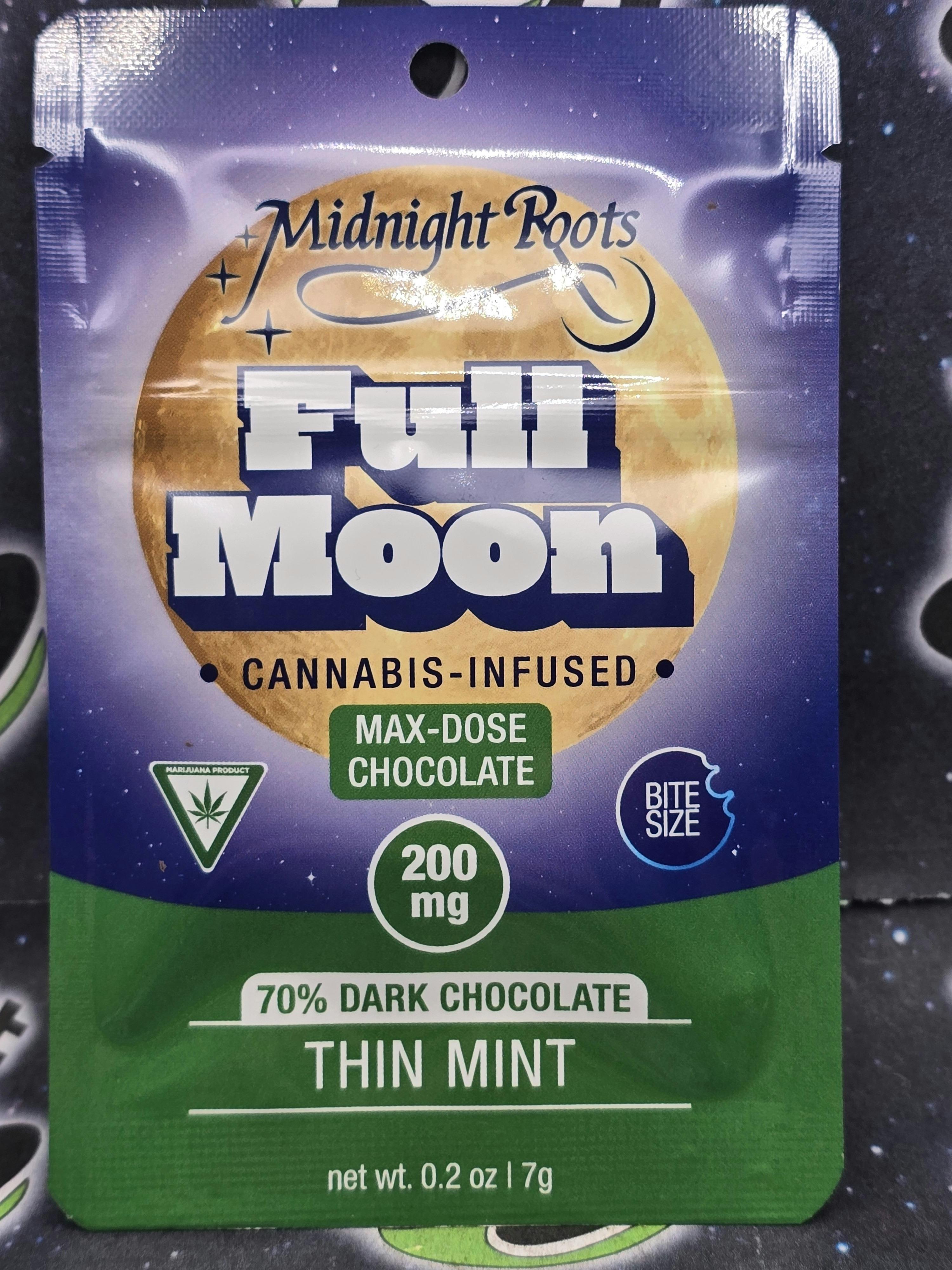 Midnight Roots | Thin Mint Dark Chocolate | 200mg Bite-Sized Chocolate