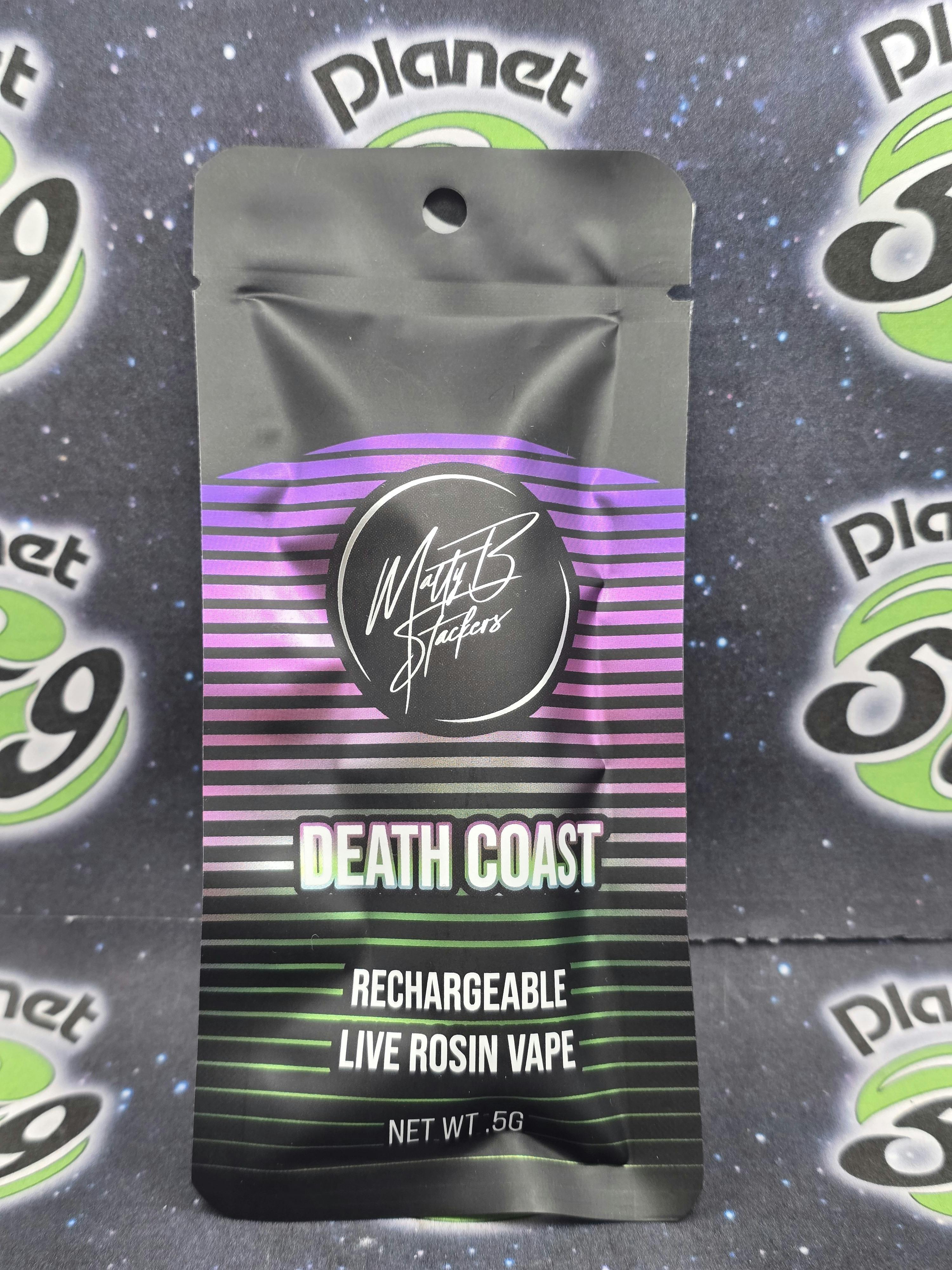 Matty B Stackers | Death Coast | 0.5g Live Rosin Disposable
