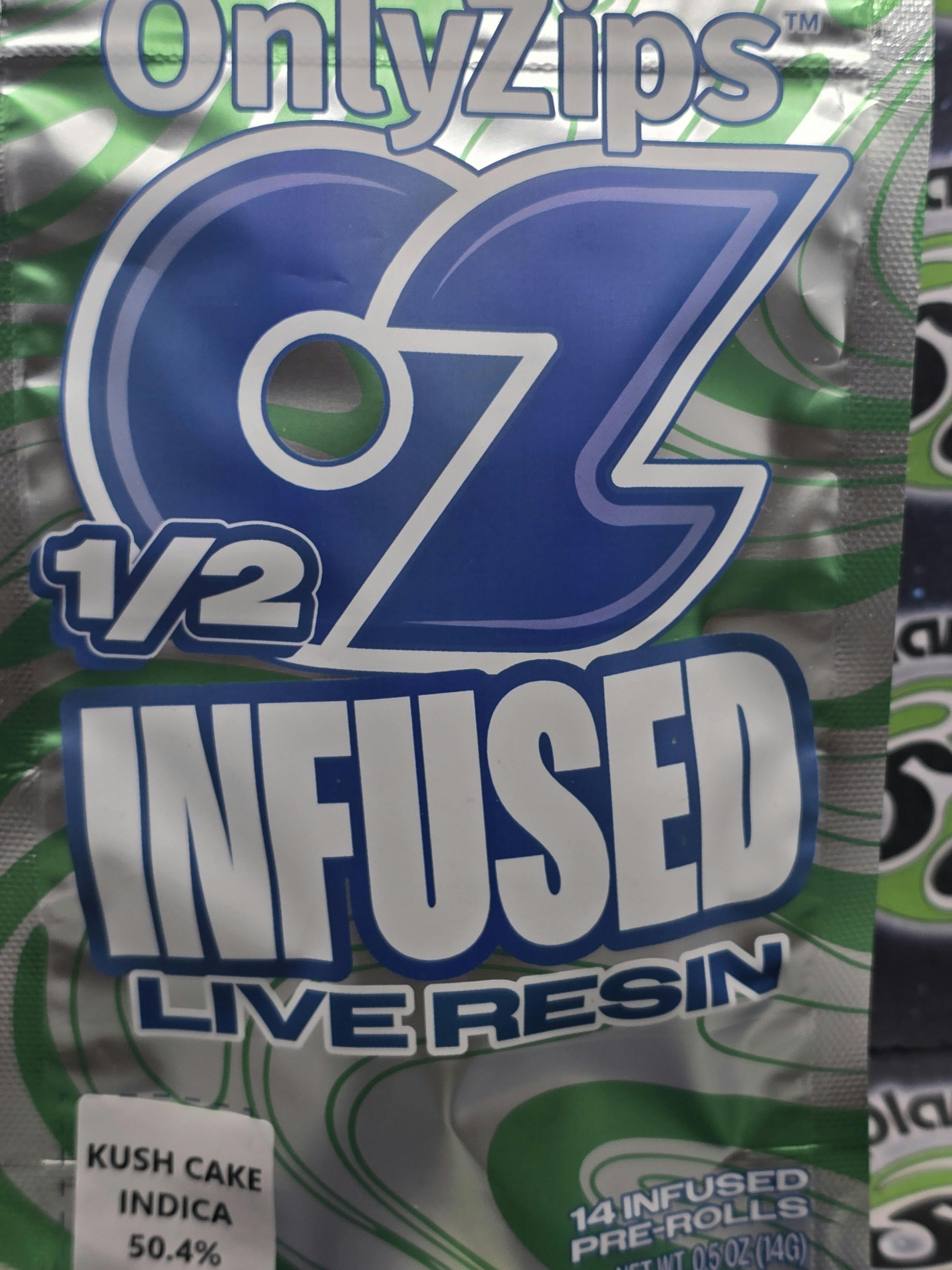 Only Zips | Kush Cake | 14g Infused Preroll Pack