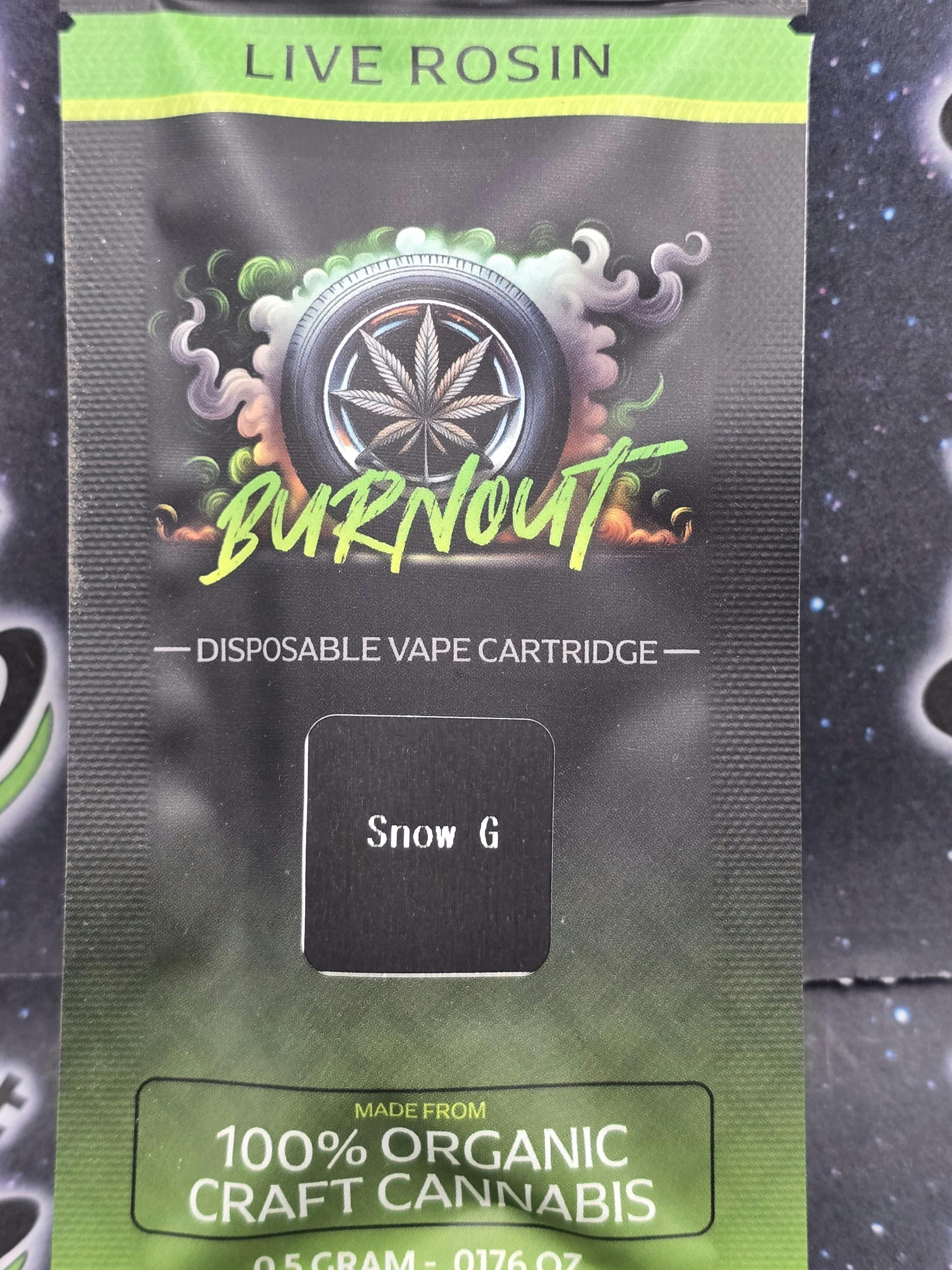 Peak Extracts | Snow G | 0.5g Live Rosin Disposable