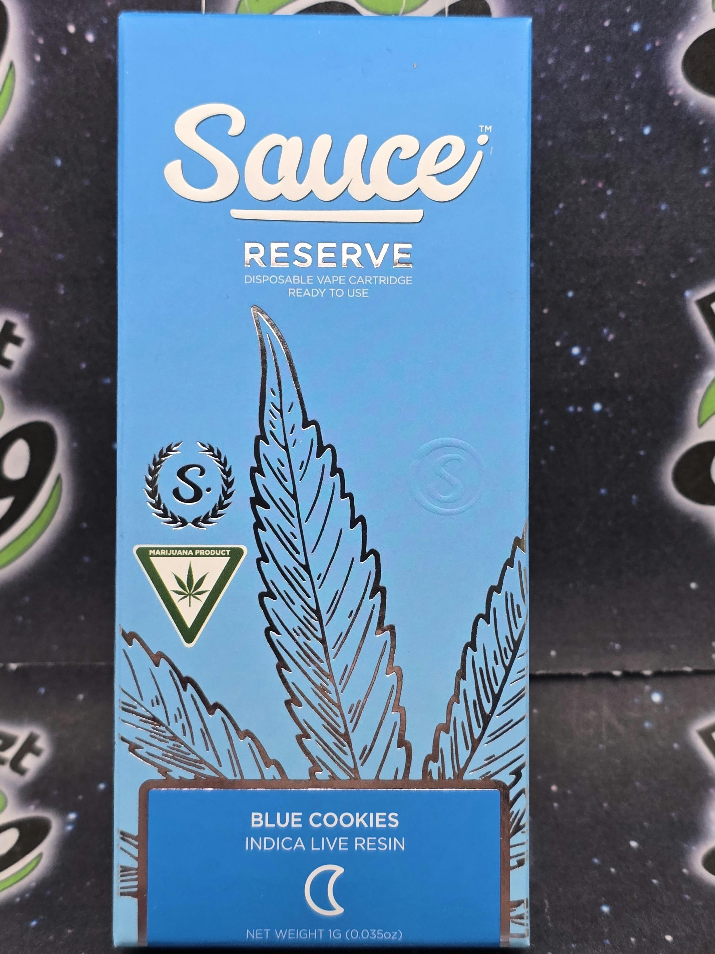 Sauce Reserve | Blue Cookies | 1g Live Resin Disposable