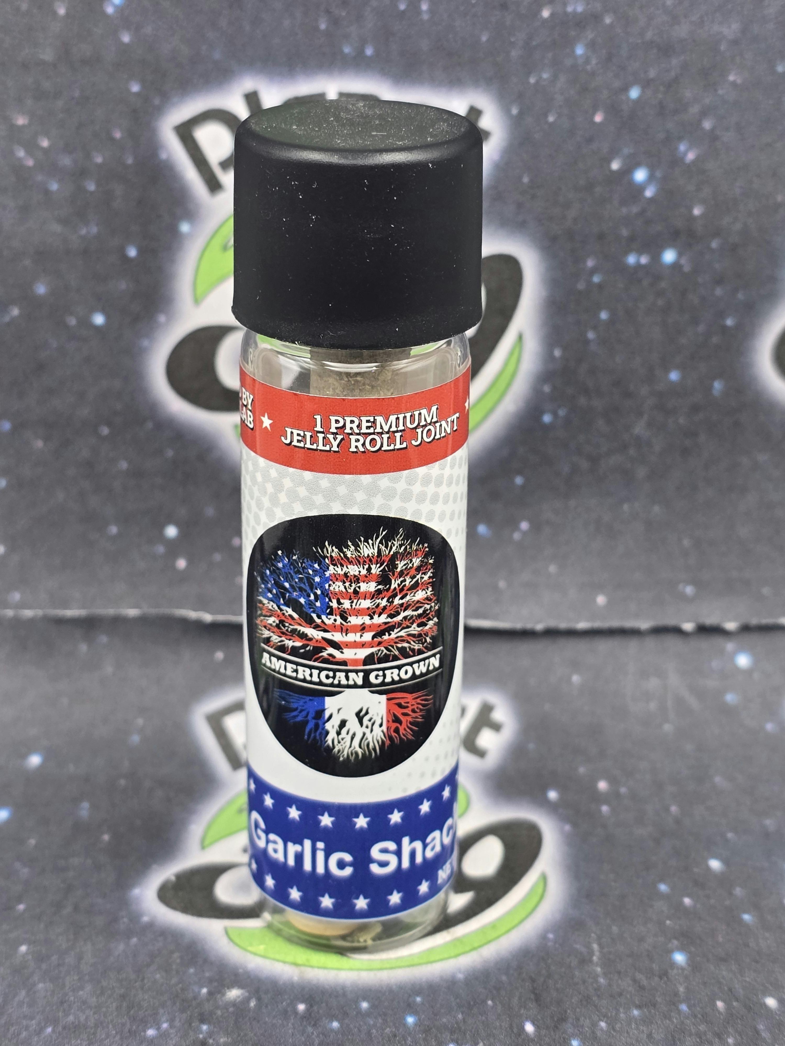 American Grown | Garlic Shack | 1.25g Jelly Roll Rosin Donut