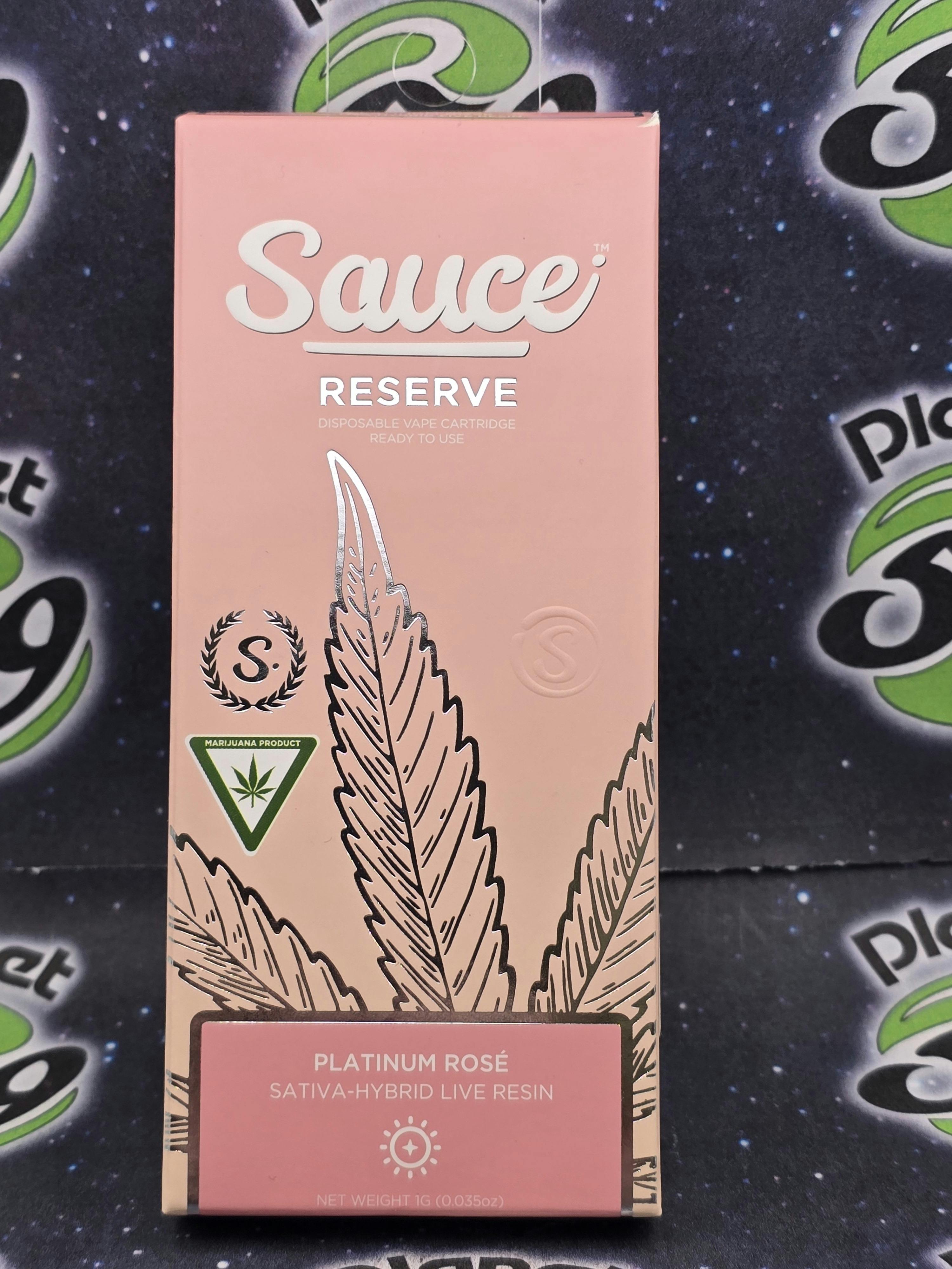 Sauce Reserve | Platinum Rose | 1g Live Resin Disposable